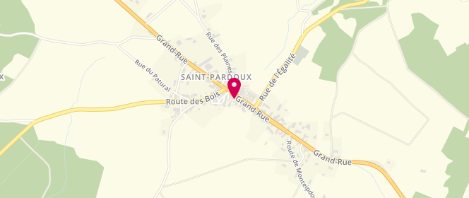 Plan de Les Saveurs Auvergnates, Le Bourg, 63440 Saint-Pardoux