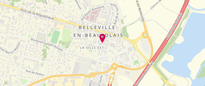 Plan de Boucherie Charcuterie Traiteur, 21 Rue Victor Hugo, 69220 Belleville