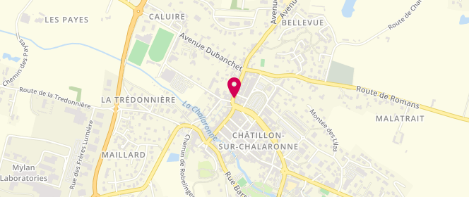Plan de Berthet, 26 Rue Gambetta, 01400 Châtillon-sur-Chalaronne