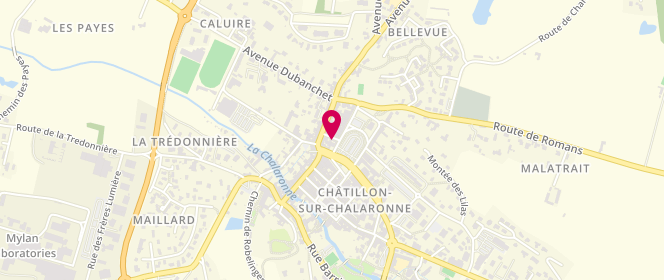 Plan de Boucherie Châtillonnaise Baptiste Dupupe, 41 place du Champ de Foire, 01400 Châtillon-sur-Chalaronne