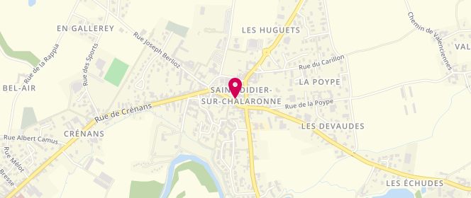 Plan de A.broyer Boucherie Charcuterie, 175 Rue du Centre, 01140 Saint-Didier-sur-Chalaronne