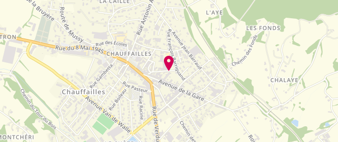 Plan de Aux Délices du Charolais, 13 Rue Jean Jolivet, 71170 Chauffailles