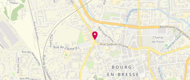 Plan de Boucherie Charcuterie Bozon, 18 Avenue de Mâcon, 01000 Bourg-en-Bresse