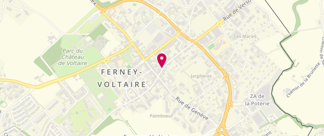 Plan de Orient Express, 13 Rue de Versoix, 01210 Ferney-Voltaire