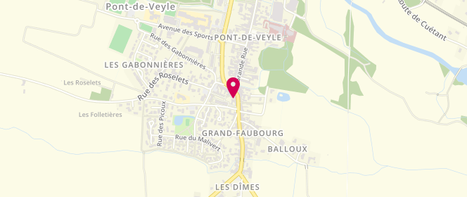 Plan de Boucherie Charcuterie T.Dominguez Garcia, 1 place Bellecour, 01290 Pont-de-Veyle