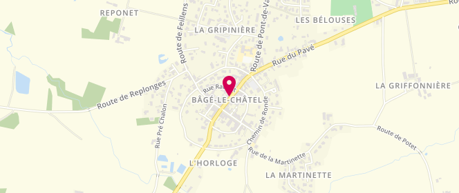 Plan de La Boucherie Bagesienne, 65 Rue Marsale, 01380 Bâgé-le-Châtel