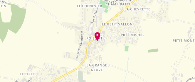 Plan de Le P'tit Boucher, 110 place de Carouge, 01340 Foissiat