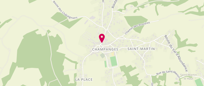 Plan de Boucherie Baratay, 18 Rue des Alpes, 74500 Champanges