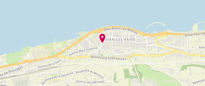 Plan de Boucherie Benet Benoit, 6 Rue de la Monnaie, 74500 Évian-les-Bains