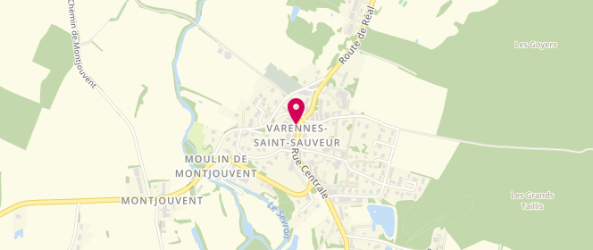 Plan de Boucherie Familiale Adrien HUBERT, Le Bourg, 71480 Varennes-Saint-Sauveur