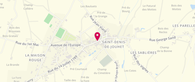 Plan de DUPLAIX Michel, 9 Rue Jean Traversat, 36230 Saint-Denis-de-Jouhet