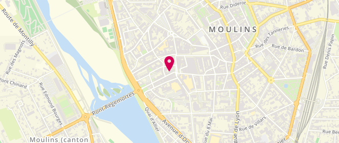 Plan de Boucherie Moutardier, 72 Rue Régemortes, 03000 Moulins