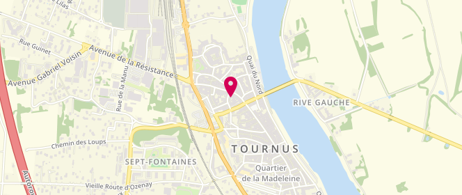 Plan de Charcuterie Jerome Bourcet, 52 Rue Dr Privey, 71700 Tournus