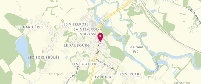 Plan de Boucherie Bourcet Ludovic, 155 Grande Rue, 71470 Sainte-Croix-en-Bresse