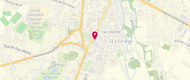 Plan de Boucherie Pasquet, 2 place du Marché, 36400 La Châtre
