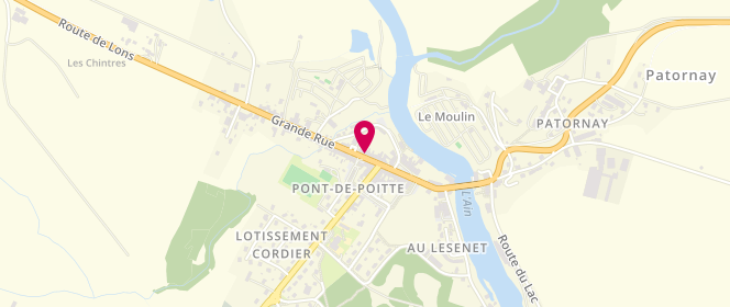 Plan de Debouche Frères SARL, 50 Grande Rue, 39130 Pont-de-Poitte