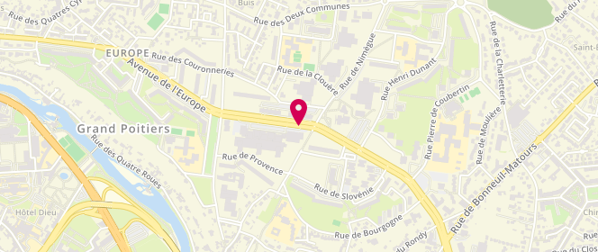 Plan de Notre Dame de Provence, 76 Place de Provence, 86000 Poitiers