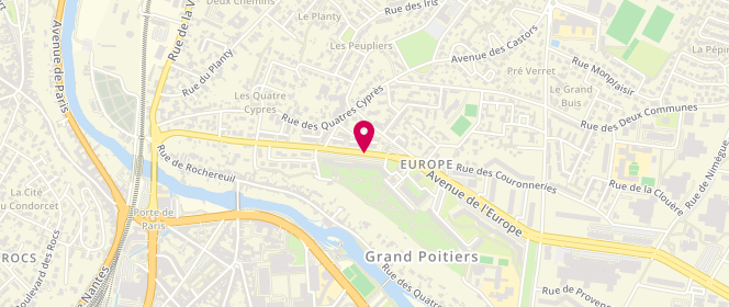 Plan de Boucherie Hallal Rida, 61 Avenue de L&#039;Europe, 86000 Poitiers