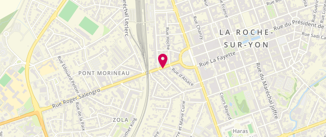 Plan de Boucherie Duthil, 23 Rue Raymond Poincaré, 85000 La Roche-sur-Yon