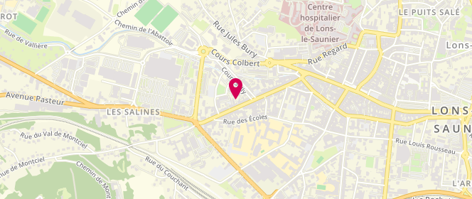 Plan de Boucherie Charcuterie Biojurassienne, 40 Rue des Salines, 39000 Lons-le-Saunier