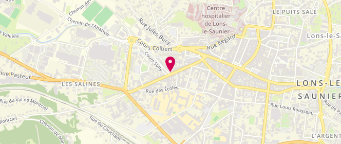 Plan de La Comtoise des Viandes, 32 Rue des Salines, 39000 Lons-le-Saunier