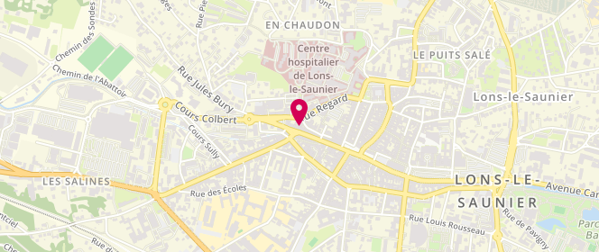 Plan de La Comtoise des Viandes, 42 Rue Lecourbe, 39000 Lons-le-Saunier