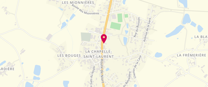 Plan de SARL Geffré-Belloin, 20 Route de Bressuire, 79430 La Chapelle-Saint-Laurent