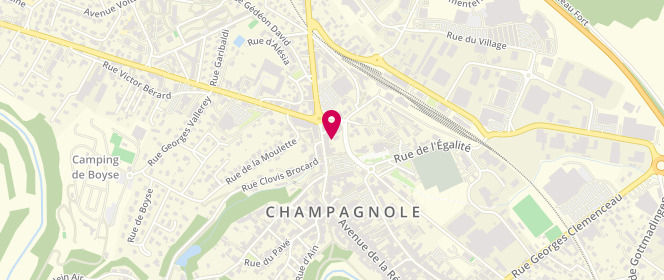 Plan de Le Refuge des Gourmets, 19 Ter Rue Baronne Delort, 39300 Champagnole