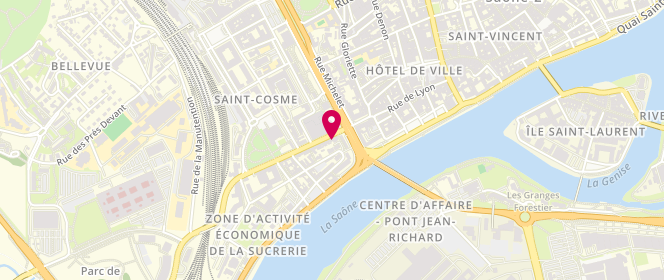 Plan de O Sole Mio, 9 Grande Rue Saint Cosme, 71100 Chalon-sur-Saône
