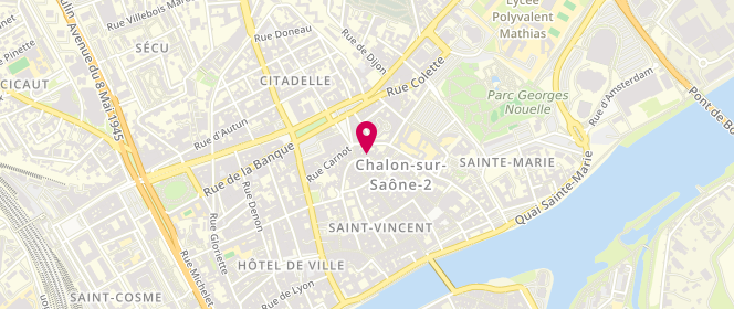 Plan de La Sornaysienne, 62 Rue Aux Fèvres, 71100 Chalon-sur-Saône