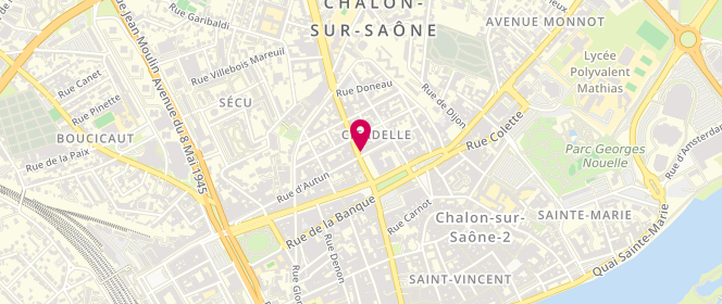 Plan de Boucherie Coop'Amour, 6 Rue de la Citadelle, 71100 Chalon-sur-Saône