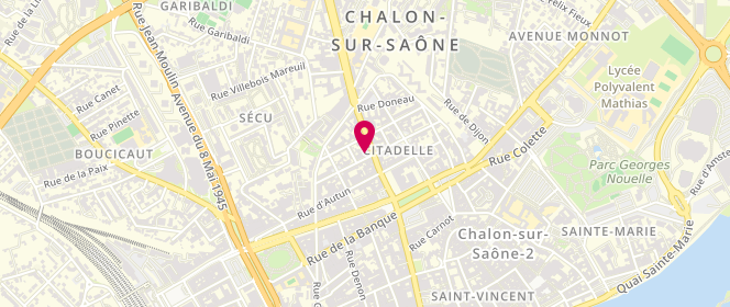Plan de La Chalonnaise, 15 Rue de la Citadelle, 71100 Chalon-sur-Saône