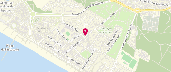 Plan de Boucherie Malvaux, 78 avenue de la Mer, 85160 Saint-Jean-de-Monts
