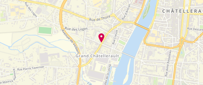 Plan de La Boucherie des Délices, 144 Grand Rue Châteauneuf, 86100 Châtellerault