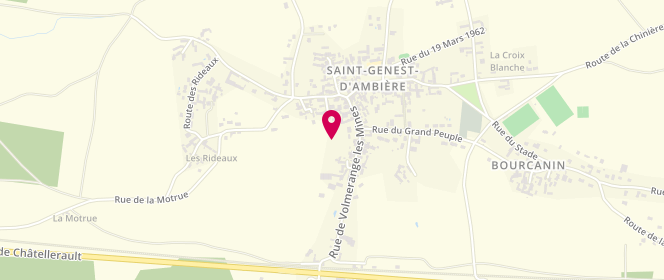 Plan de Boucherie Chauvin, 2 Place du 11 Novembre, 86140 Saint-Genest-d'Ambière