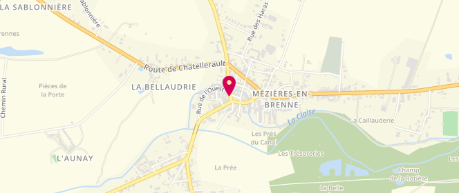 Plan de Boucherie Les Délices de Brenne, 3 place du Général de Gaulle, 36290 Mézières-en-Brenne