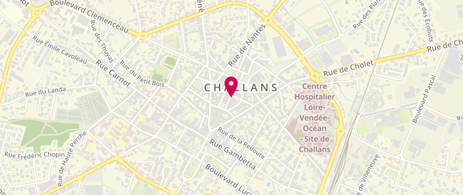 Plan de Boucherie du Centre, 12 Pl. Aristide Briand, 85300 Challans
