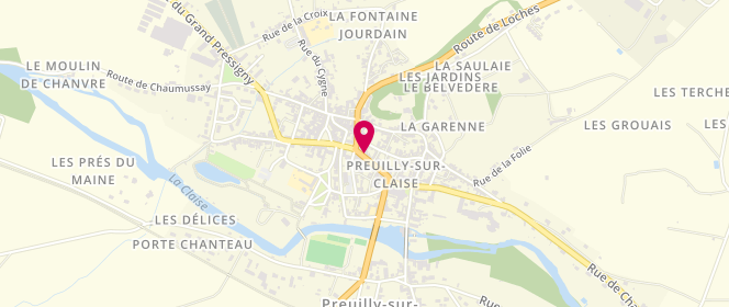 Plan de Boucherie Boutault, 7 Grande Rue, 37290 Preuilly-sur-Claise