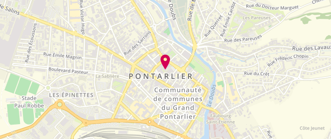 Plan de LEPEULE François, 12 Rue Sainte-Anne, 25300 Pontarlier
