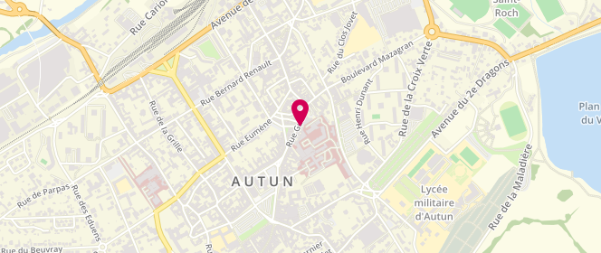 Plan de Aux Délices de l'Autunois, 22 Rue Guérin, 71400 Autun