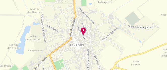 Plan de Au Fin Gourmet Levrousain, 1 place Ernest Nivet, 36110 Levroux
