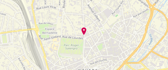 Plan de Boucherie du Parc, 7 Rue Paul Vaillant-Couturier, 58000 Nevers
