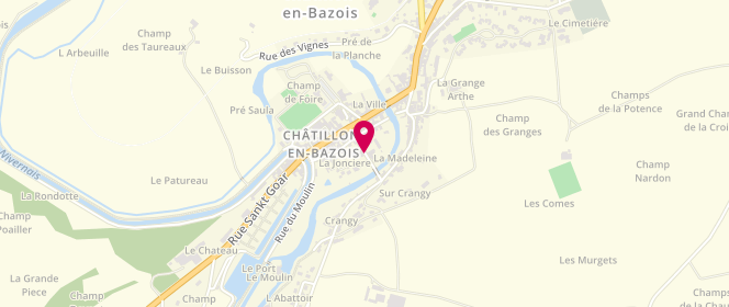 Plan de Boucherie Charcuterie, Rue Adrien Laurent, 58110 Châtillon-en-Bazois