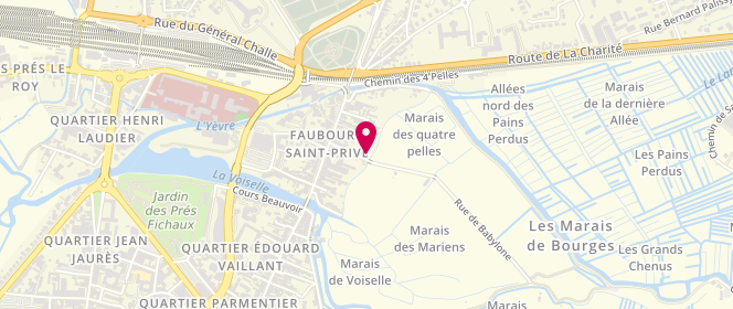 Plan de Boucherie Charcuterie Volaille El Hasnaoui, 32 avenue Marx Dormoy, 18000 Bourges