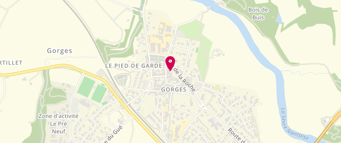Plan de Beneteau-Guitton, 22 Rue Abbé Larose, 44190 Gorges