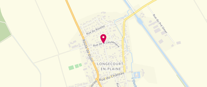 Plan de Boucherie Esnault, 11 Rue de la Lieutenière, 21110 Longecourt-en-Plaine