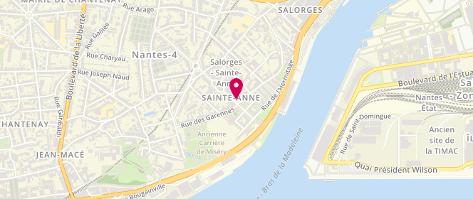 Plan de Boucherie Sainte Anne, 12 avenue Sainte-Anne, 44100 Nantes