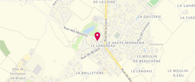Plan de Bodet Charcuterie-Traiteur, 11 Rue Moulins, 44430 Le Landreau