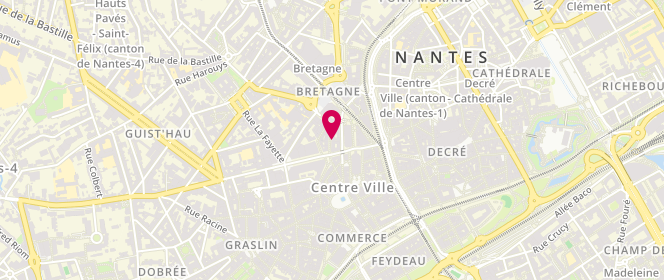 Plan de Boucherie Guépin, 4 Rue Guépin, 44000 Nantes