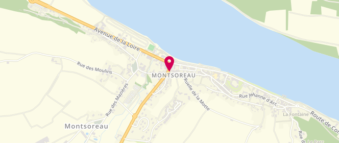 Plan de Boucherie des Délices, 8 place du Mail, 49730 Montsoreau